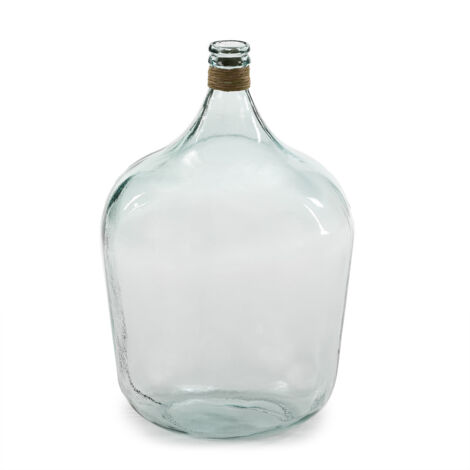 Vase 37X37X55 Transparentes Glas/Natur Enea
