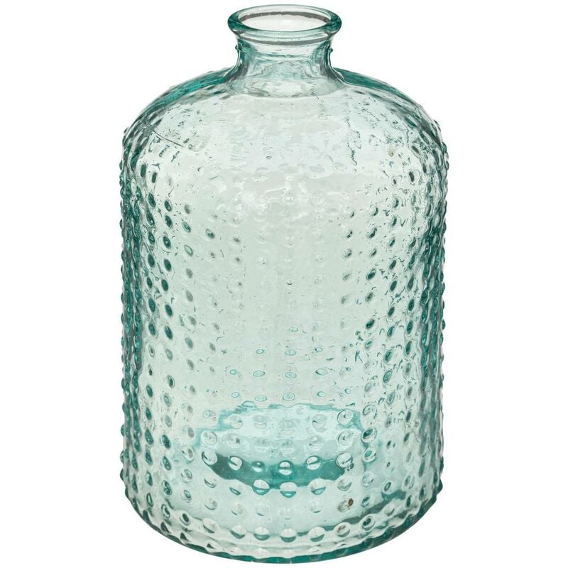 Vase Imet verre recyclé relief H31cm Atmosphera créateur d'intérieur