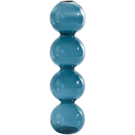 Vase à Bulles en Verre - Modèle 23x6cm - Multicolore (4 Couleurs) - Lot 1 Pièce