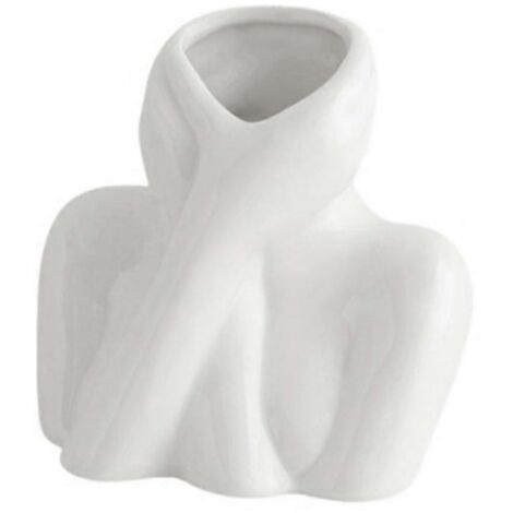 Vase à fleurs de style nordique, demi-visage de femme, pot de fleurs, vase A