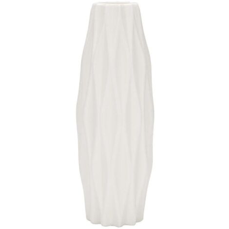 Vase à fleurs décoratif pour la maison, vase en plastique blanc imitation céramique, panier à fleurs, décoration nordique