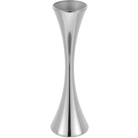 Vase à fleurs en acier inoxydable, petit vase décoratif à col rond, support pour fleurs, 17 cm