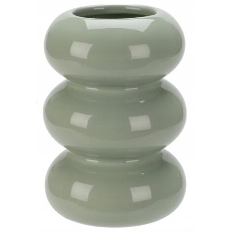 Vase à fleurs en céramique gris 10 cm