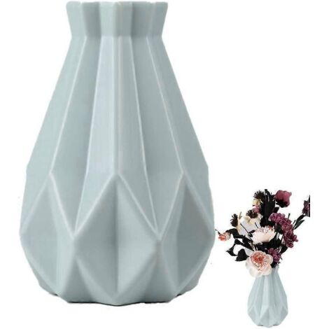 Vase à fleurs en plastique, pot de fleurs imitation céramique, vases pour compositions florales, décoration de vases à fleurs