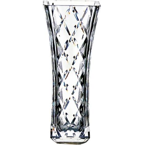 Vase à Fleurs incassable décoratif Brillant comme du Verre. Vase Moderne Plus Solide Que Les vases en Plastique et en Acrylique. Cadeau de 20.3  de Haut (Transparent. Large A)