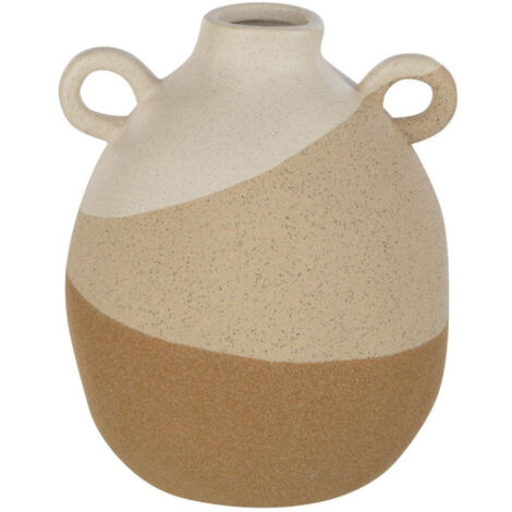 Vase à Oreilles "Charley" 19cm Beige