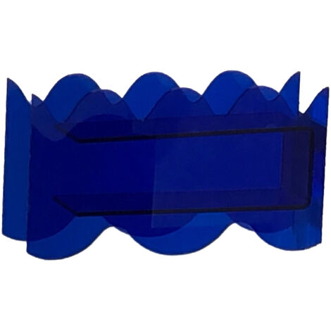 Vase Akrylique - Vase Moderne Unique en Forme Ondulée Bleu pour Décor Bureau/Salon - Acrylique Épais Résistant à l'eau, 250g
