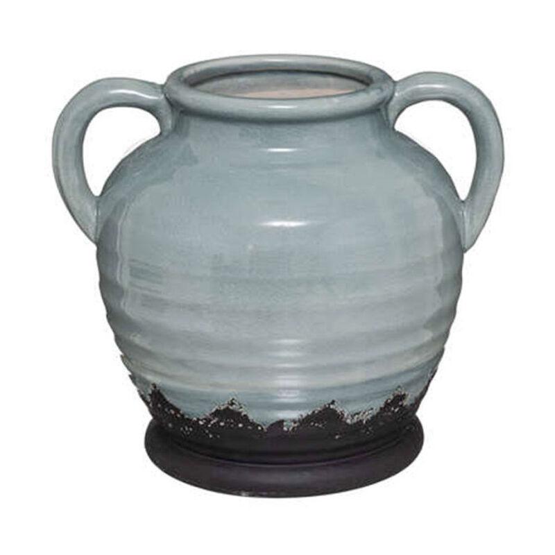 Vase Anse Design 'Garden' 27cm Vert Céladon