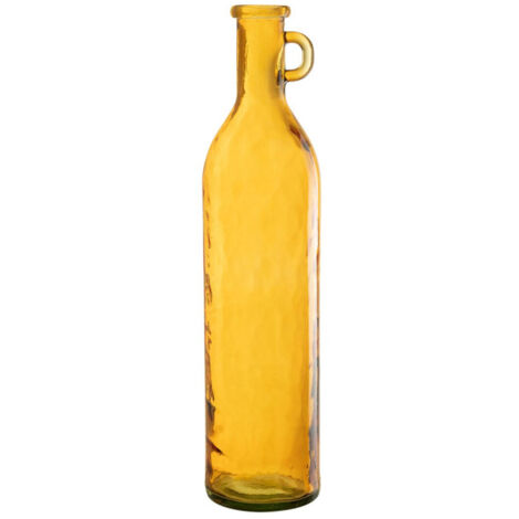 Vase Anse en Verre "Bouteille" 75cm Ocre