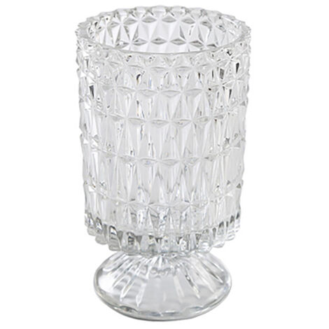 Vase Artisanale Laque - Blown Glass Vintage White Décoratif (18x11cm) + Design Unique Épuré