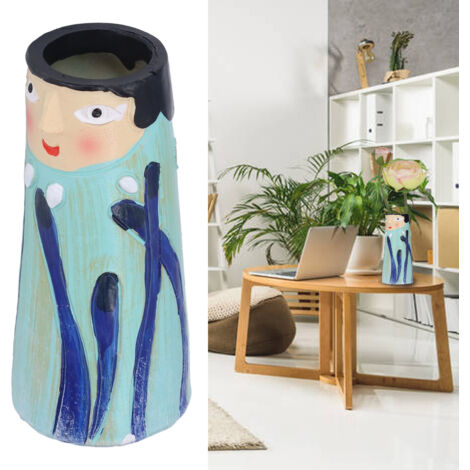 Vase aus Kunstharz 01 – Exquisites, handgefertigtes, geruchloses Ornament für Zuhause, Büro oder Wohnzimmer