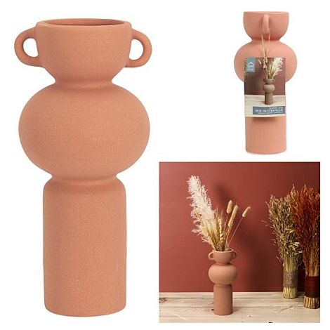 Vase avec Anse Déco "Arty" 25cm Terracotta