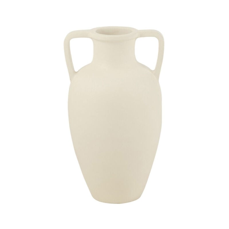 Paris Prix - Vase avec Anses 'Amphore' 48cm Blanc