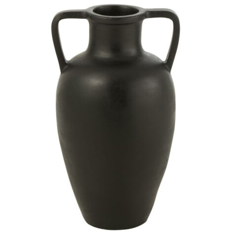 Vase avec Anses "Amphore" 48cm Noir