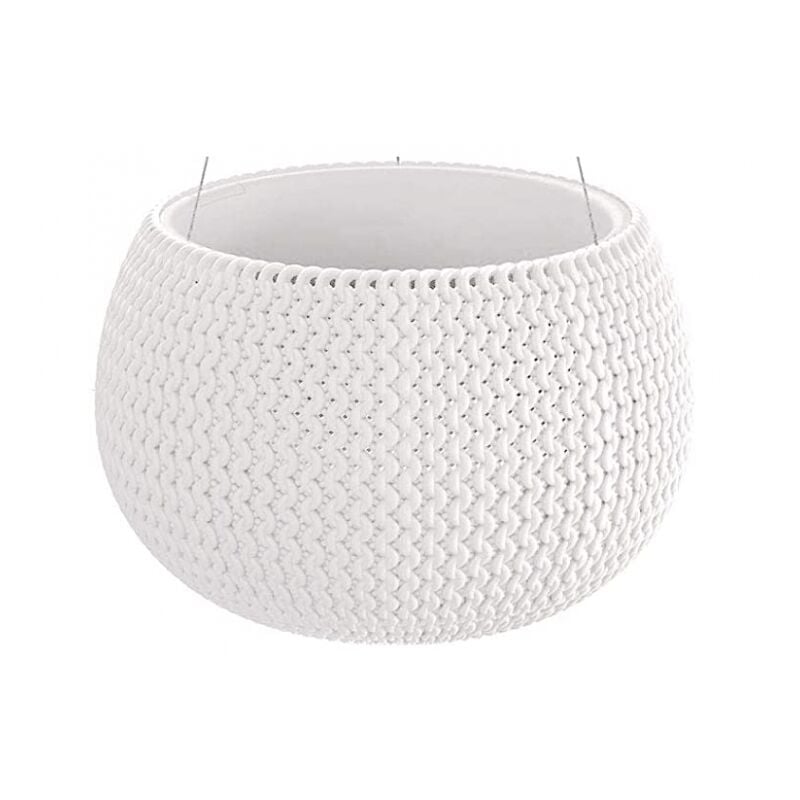 Prosperplast - Vase avec crochet métal 29xH19 cm White - White