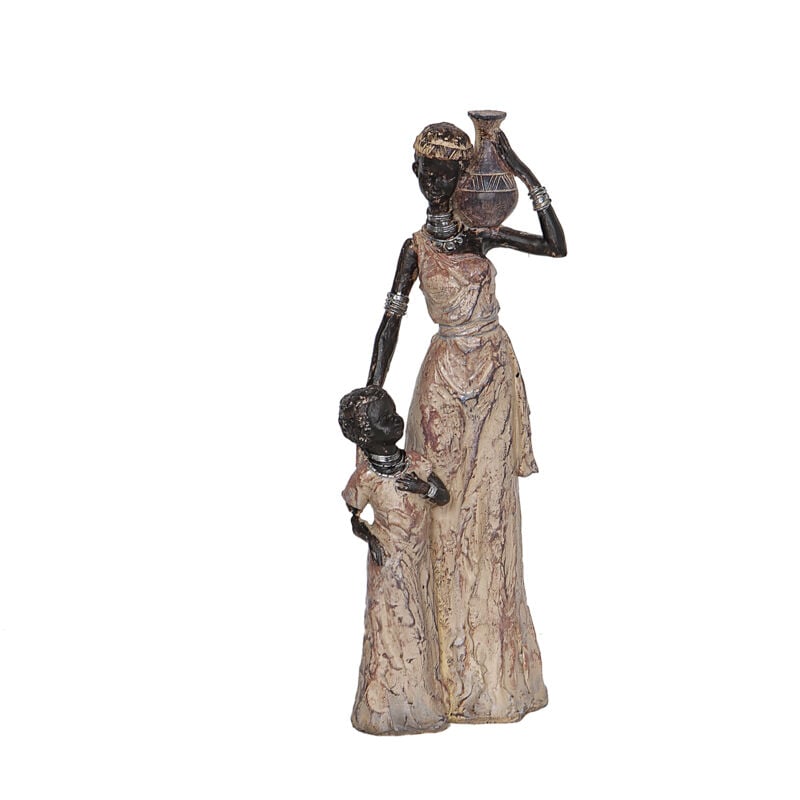 Figurine Africaine en Résine C/Fille