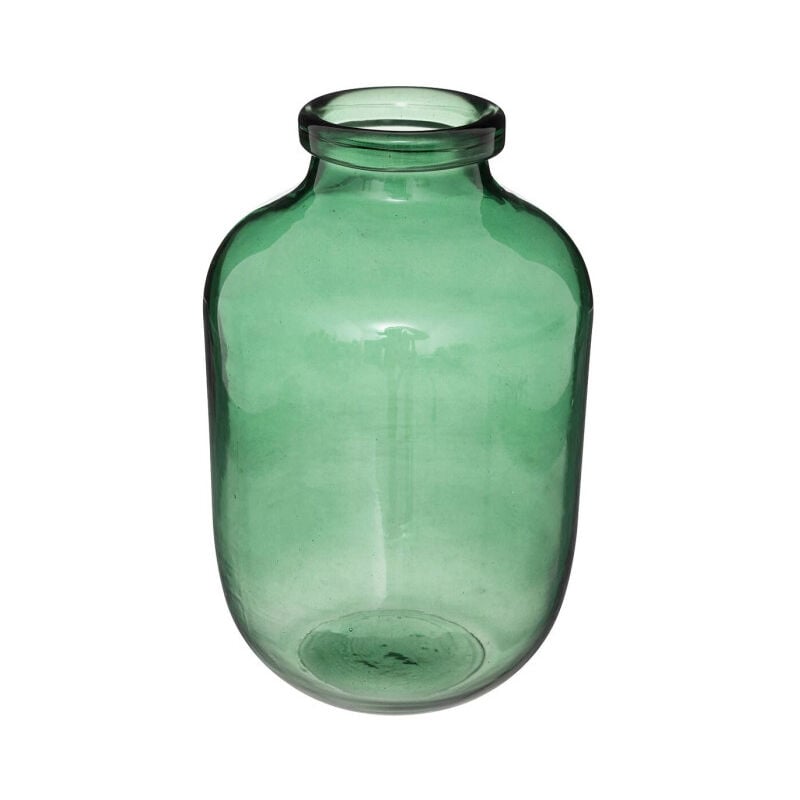 Vase Bocal en Verre 'Ademo' 28cm Vert