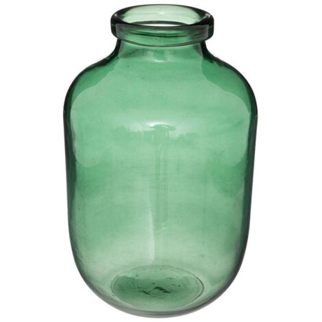 Vase Bocal en Verre "Ademo" 28cm Vert