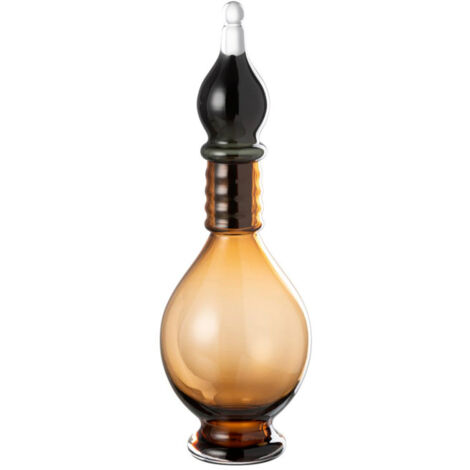 Vase Bouchon Fiole en Verre "Jo" 40cm Marron