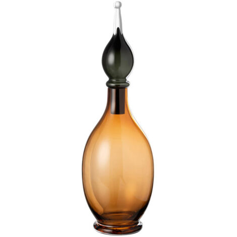 Vase Bouchon Fiole en Verre "Jo" 53cm Marron