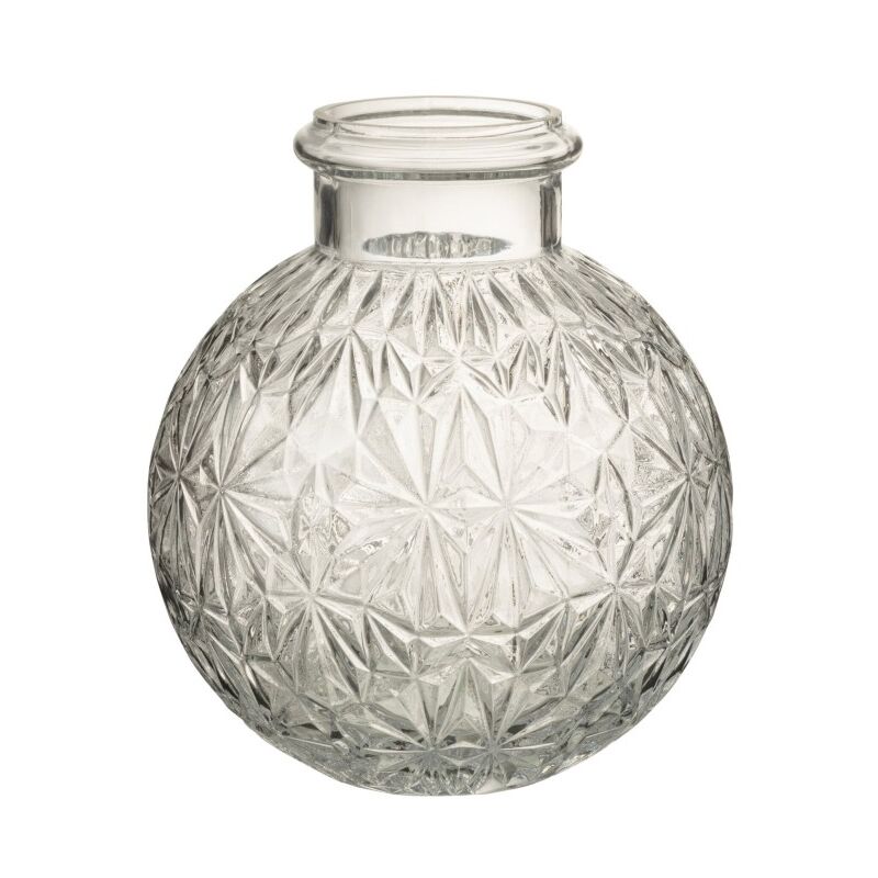 Jolipa - Vase boule en verre transparent L24xl24xH27cm