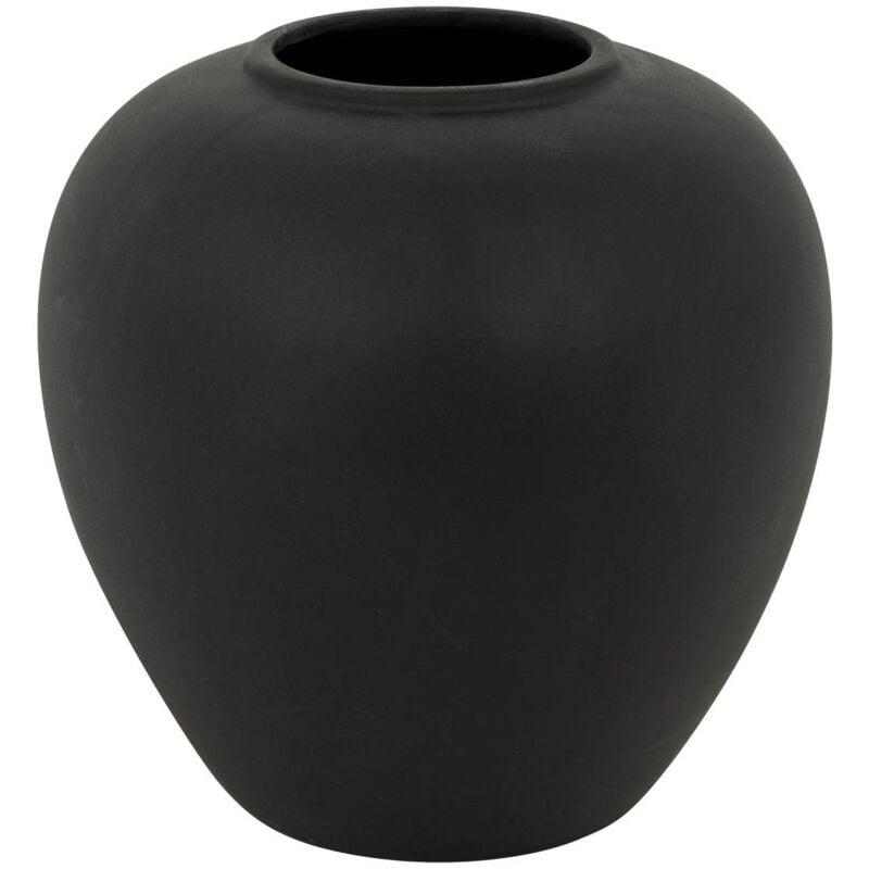 Vase boule Rily céramique noir H22cm Atmosphera créateur d'intérieur