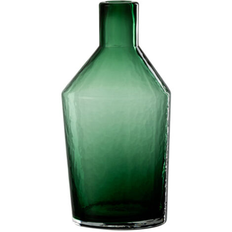 Vase Bouteille en Verre "Sigma" 28cm Vert