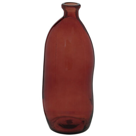 Vase Bouteille en Verre "Uly" 35cm Ambre