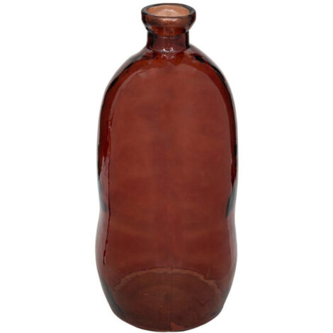 Vase Bouteille en Verre "Uly" 73cm Ambre