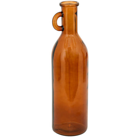 Vase Bouteille en Verre "Yana" 50cm Ambre