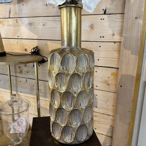 Vase bouteille souffle floral 42x42x58cm