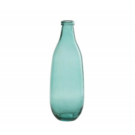 VASE BOUTEILLE VERRE AQUA S 14x41 - Azur