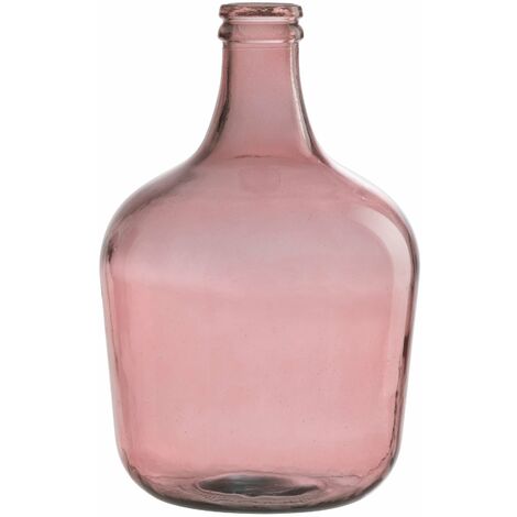 Vase bouteille verre terra h. 42 cm - Rose