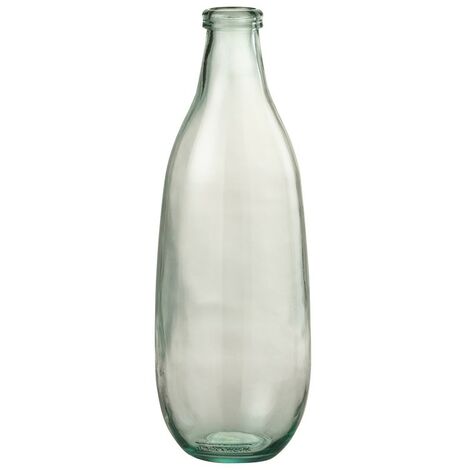 VASE BOUTEILLE VERRE TRANSPARENT 40 cm 15x40 - Transparent