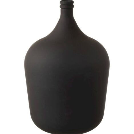 Vase carafe en verre noir mat design moderne pour décoration élégante - Noir mat profond