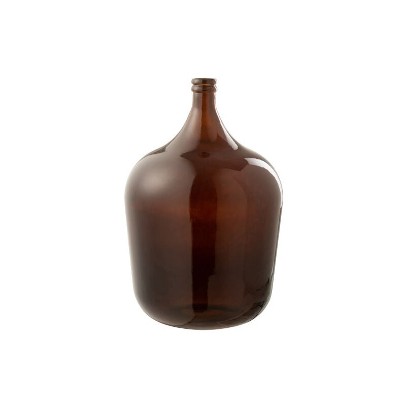 Jolipa - Vase dame jeanne en verre marron 35x35x56 cm