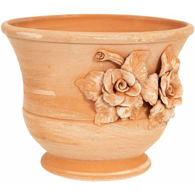 Biscottini - Vase Caspò en terre cuite 100% Made in Italy entièrement fait à la main