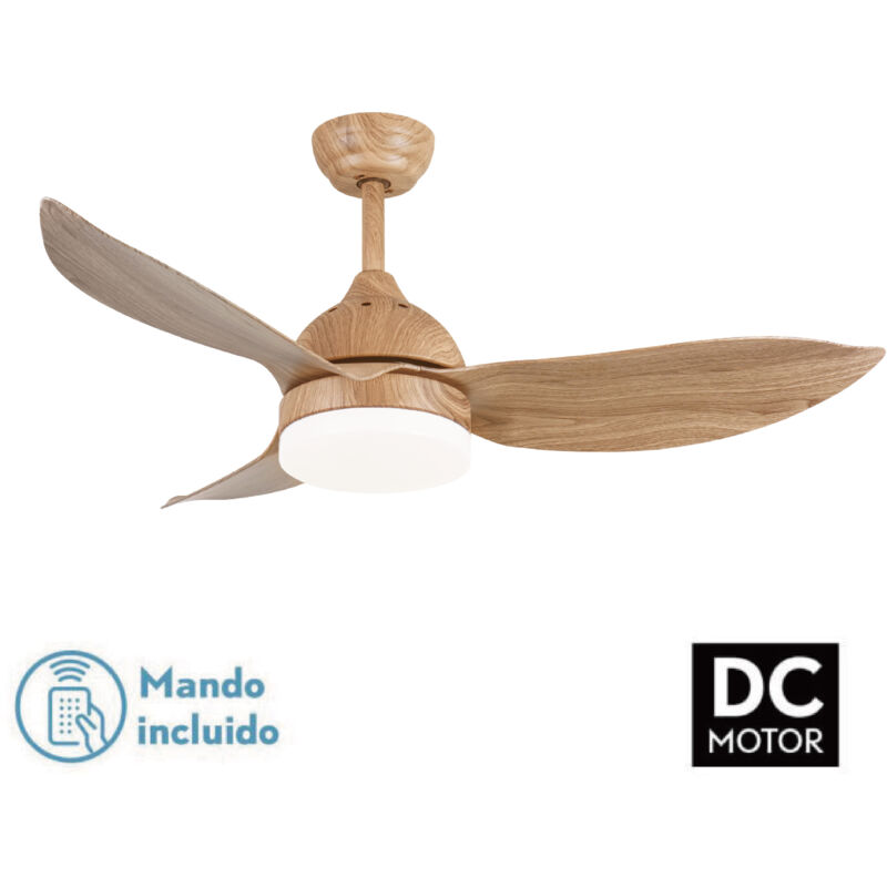 Ventilateur/Lampe en bois/métal