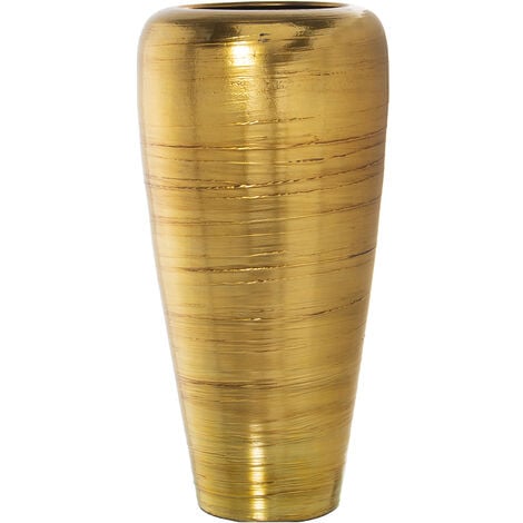 FIJALO Vase Céramique 71 Cm Doré °35X71 Cm