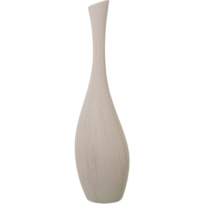 Vase Céramique 80 Cm Rayé Brut °22X80 Cm