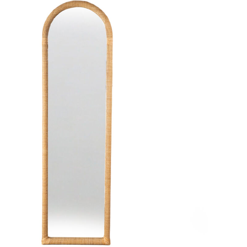 Fijalo - Miroir de toilette en rotin 1/2 points