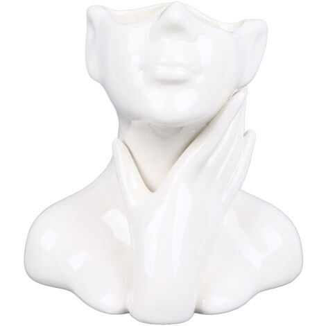 Vase Céramique Lisse pour Fleurs - Style Nordique Élégant, Décoration pour Salon ou Jardin