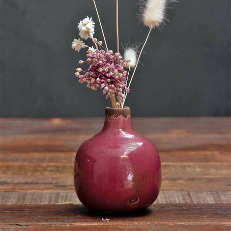 Vase céramique rose Chehoma 10x9cm