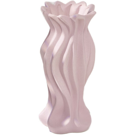 Vase Ceramique [Vase] Elegant en Ceramique pour Fleurs Seches ou Artificiels, Decoration Maison Minimaliste Rustique (18.5cm, Couleurs: Jaune/Purple/Orange/Bleu)