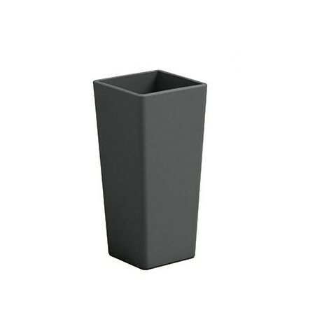 Vase Clou carré avec cache-pot  Blanc - 100 cm