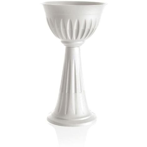 BAMA Vase colonne - ALBA - D 43 cm - Blanc - Livraison gratuite