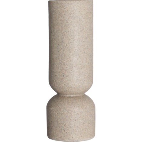 Vase contemporain en résine beige pour une touche élégante - Beige naturel contemporain