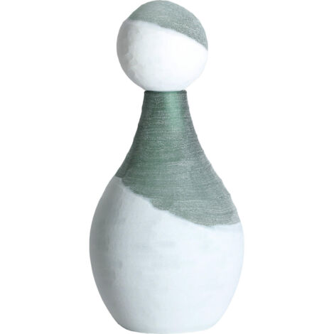 Vase contemporain en verre vert design élégant pour décoration moderne - Vert intense translucide