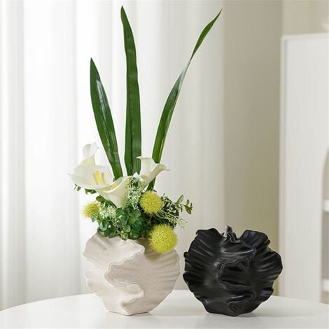 Vase à Poser au Sol, 100cm Grand Vase Salon, Vase Haut fait à la main pour  les brindilles et les fleurs décoratives, Cuisine, Entrée, Chambre et