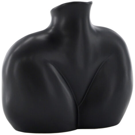 Vase Corps Féminin en Céramique "Harvey" 17cm Noir